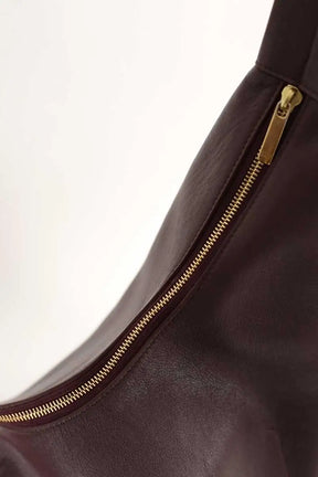 Cabas Mansur Gavriel Candy Hobo Bordeaux en Cuir