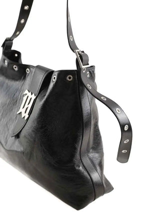 Cabas MISBHV Hobo Noir en Cuir