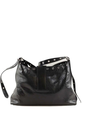 Cabas MISBHV Hobo Noir en Cuir