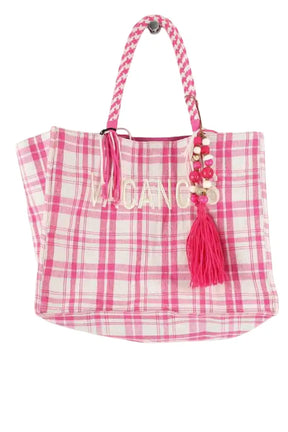 Cabas Petite Mendigote Rose en Coton - Seconde Main