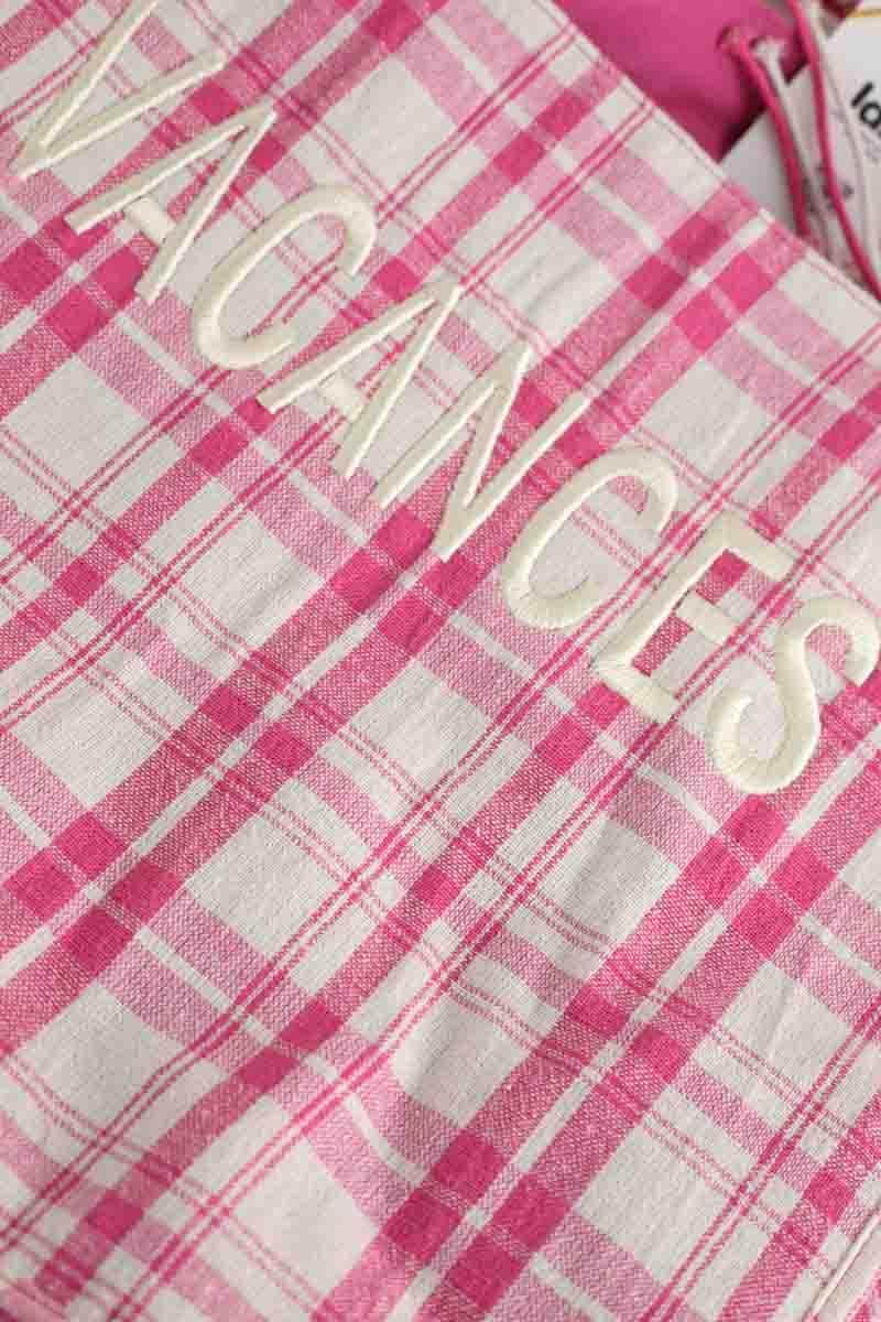 Cabas Petite Mendigote Rose en Coton