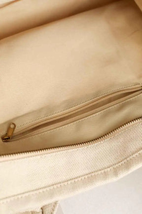Cabas Pinko Beach moyen en franges Beige en Tissu