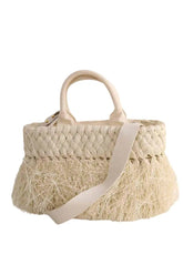 Cabas Prada Beige en Osier - Seconde Main