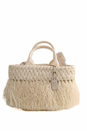 Cabas Prada Beige en Osier