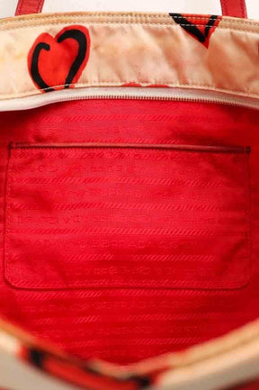 Cabas Prada Beige en Tissu