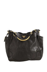 Cabas Prada Noir en Cuir - Seconde Main