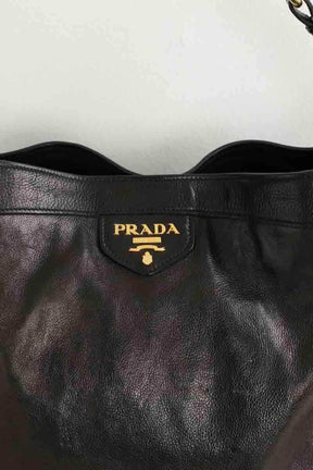 Cabas Prada Noir en Cuir