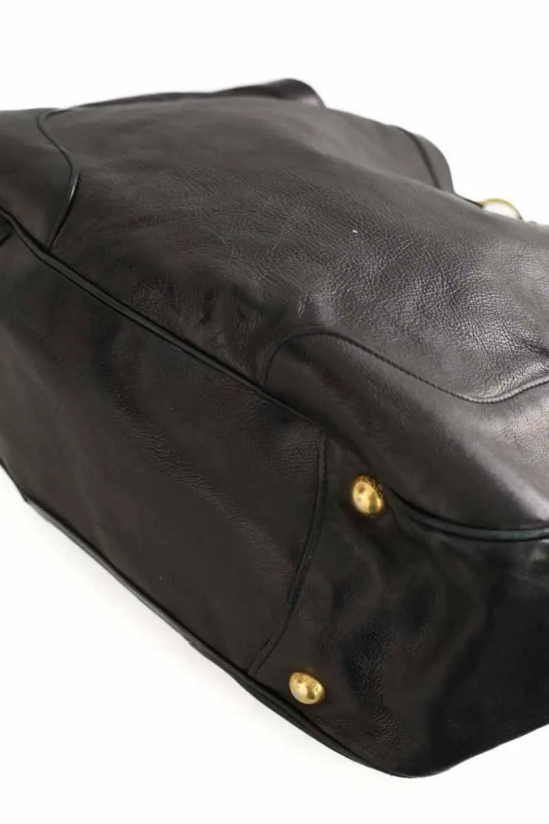 Cabas Prada Noir en Cuir