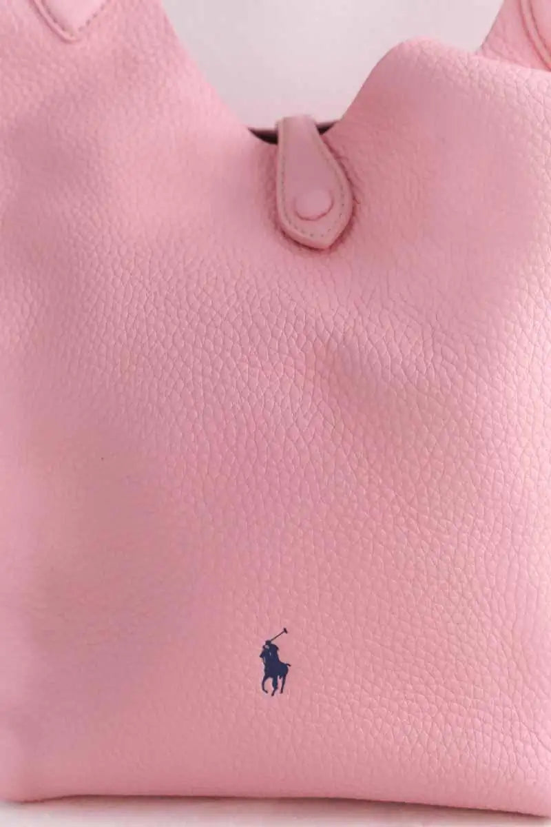 Cabas Ralph Lauren Cabas polo play Rose en Cuir