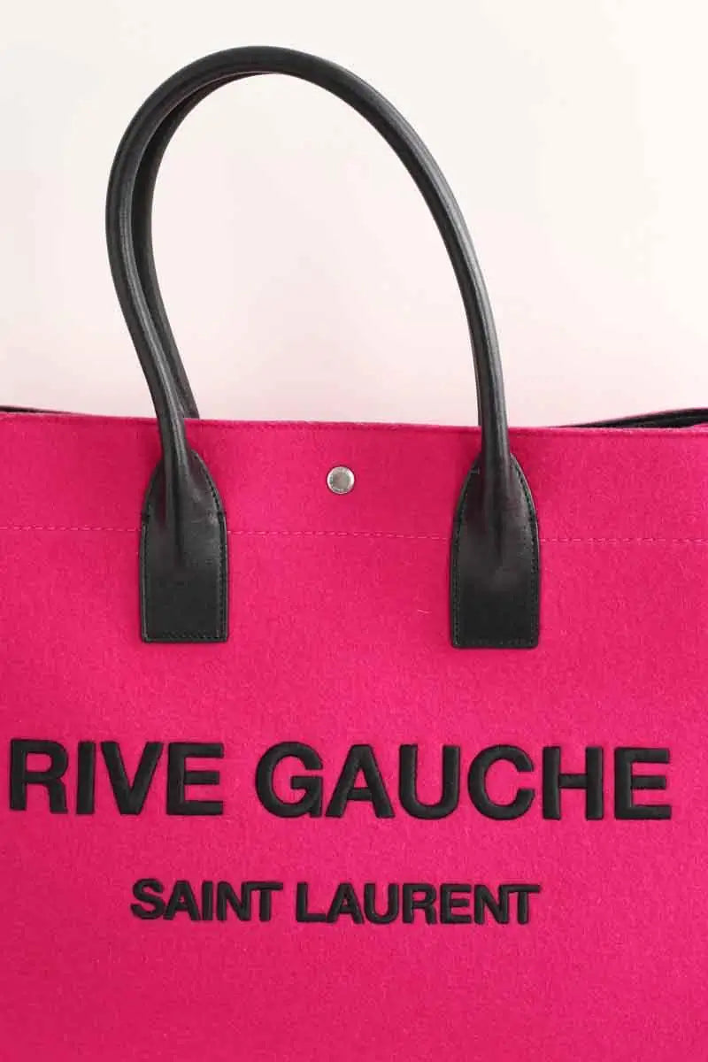Cabas Saint Laurent Rose en Coton