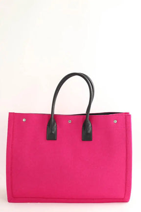 Cabas Saint Laurent Rose en Coton