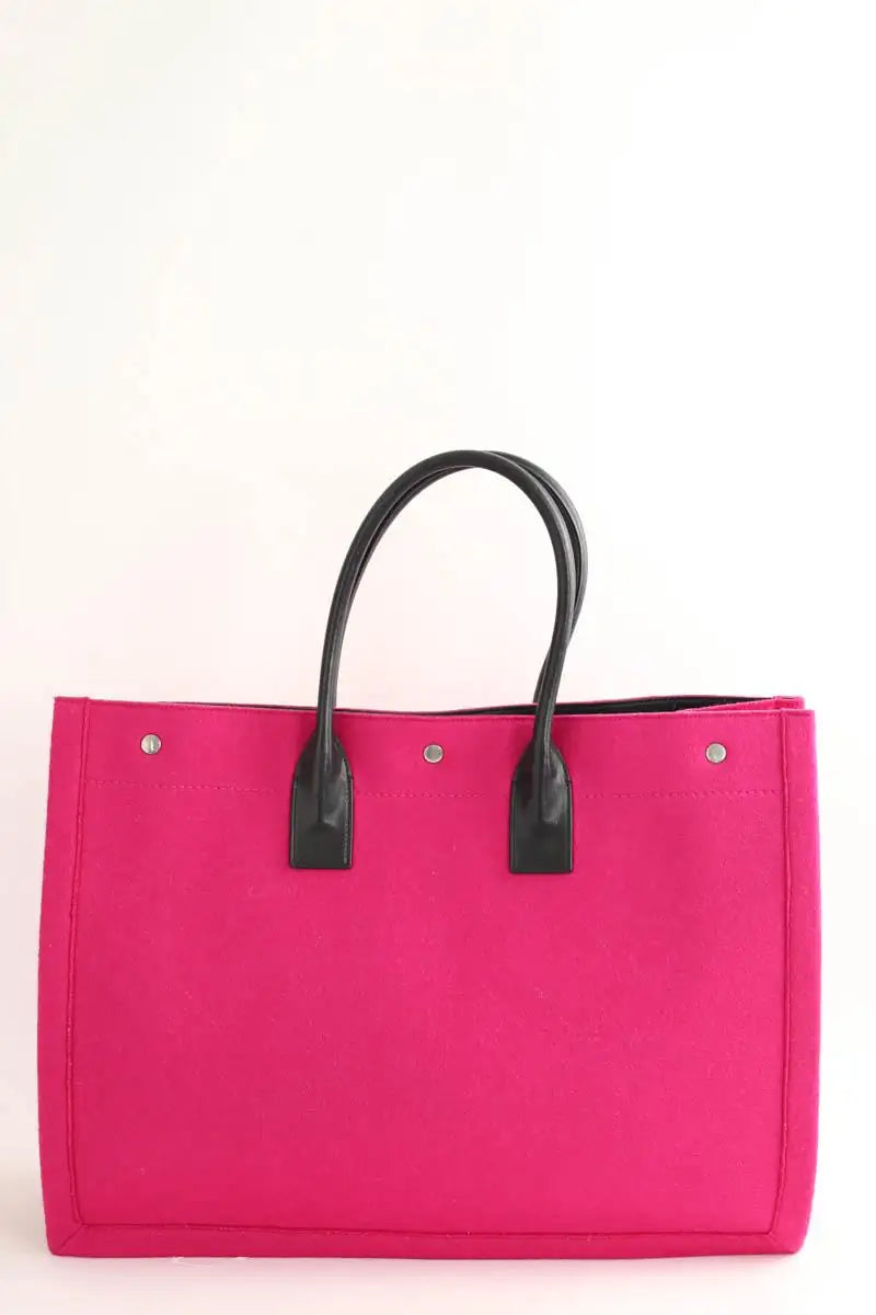 Cabas Saint Laurent Rose en Coton
