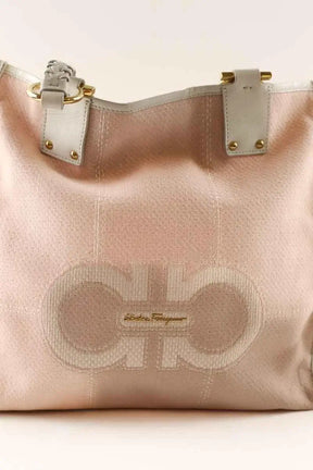 Cabas Salvatore Ferragamo Rose en Coton
