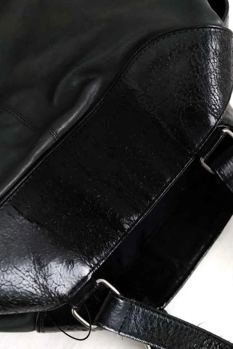Cabas Sandro Noir en Cuir
