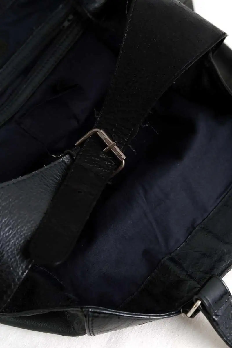 Cabas Sandro Noir en Cuir