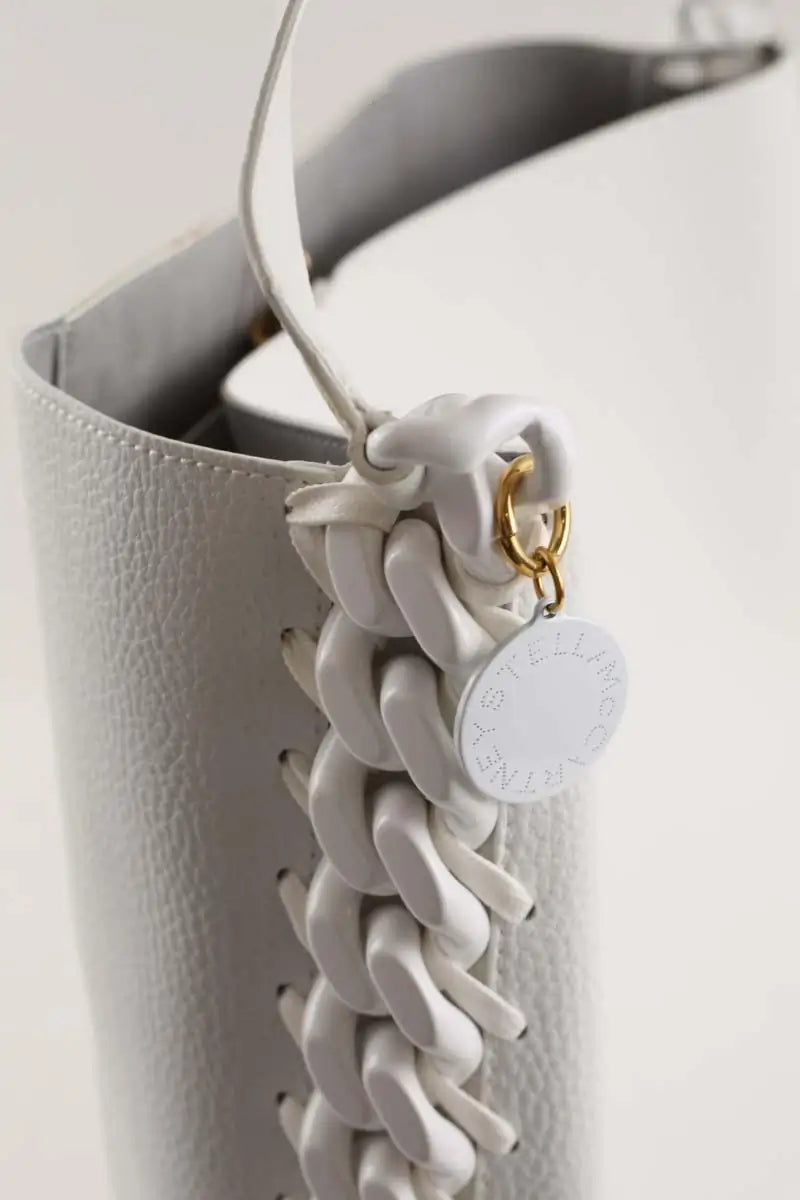 Cabas Stella McCartney Frayme totebag Blanc en Cuir