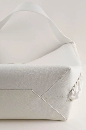 Cabas Stella McCartney Frayme totebag Blanc en Cuir