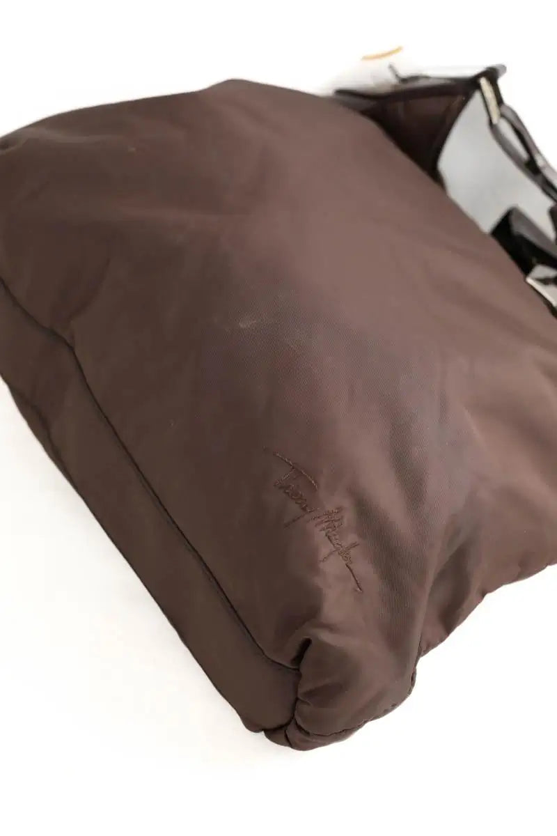 Cabas Thierry Mugler Marron en Synthétique