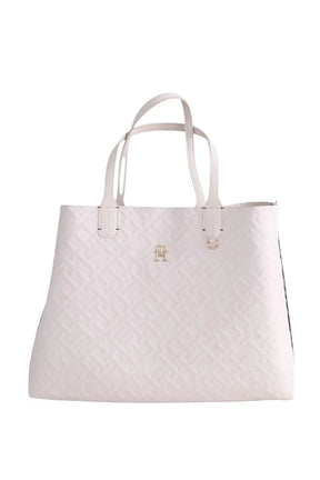 Cabas Tommy Hilfiger Blanc en Cuir - Seconde Main