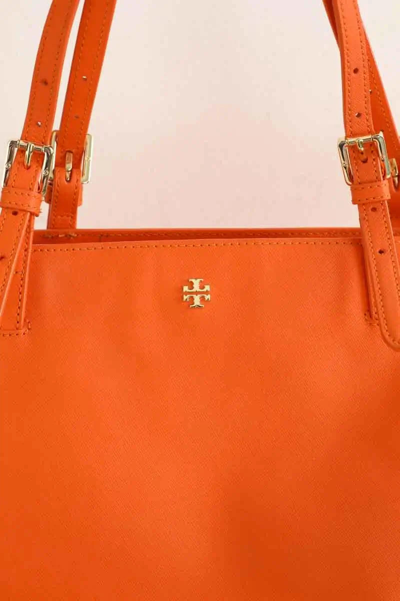 Cabas Tory Burch tory burch emerson small Orange en Cuir
