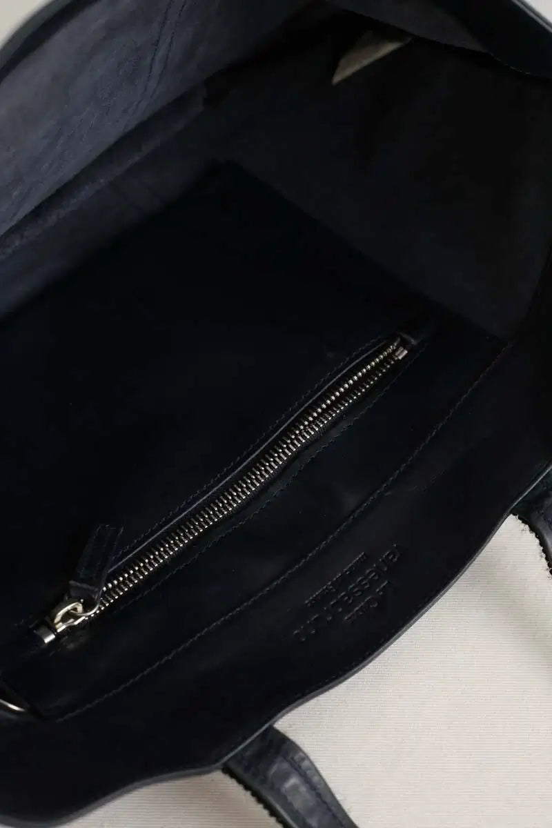 Cabas Vanessa Bruno Marine en Cuir
