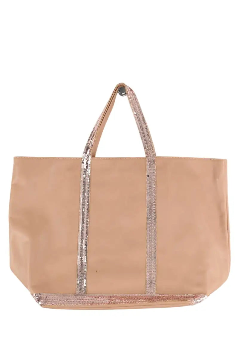 Cabas Vanessa Bruno Rose en Cuir - Seconde Main