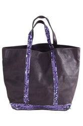 Cabas Vanessa Bruno Violet en Cuir - Seconde Main