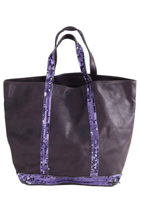 Cabas Vanessa Bruno Violet en Cuir - Seconde Main