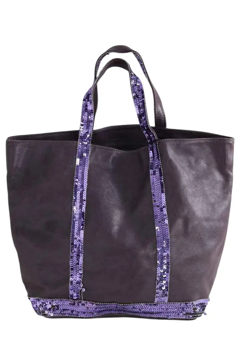 Cabas Vanessa Bruno Violet en Cuir - Seconde Main