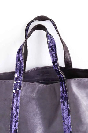 Cabas Vanessa Bruno Violet en Cuir