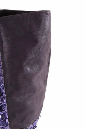 Cabas Vanessa Bruno Violet en Cuir