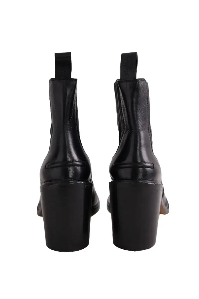 Boots Kitsuné Noir en Cuir