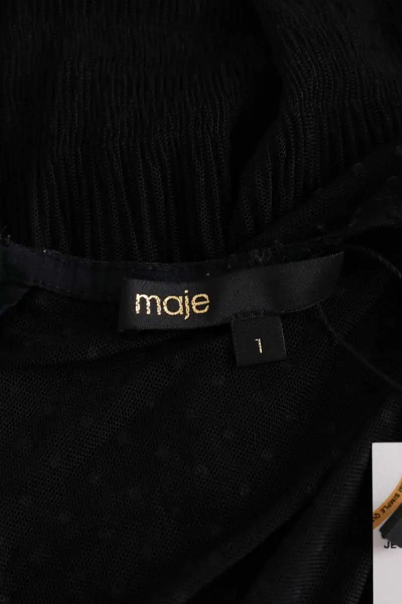 Blouse Maje Blanc en Synthétique
