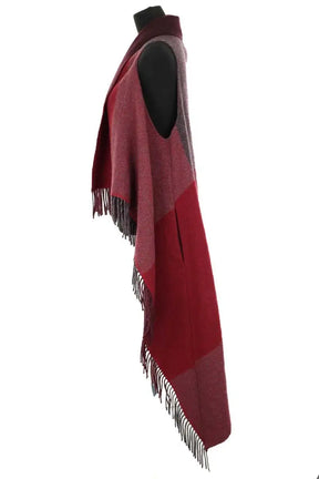 Cape Claudie Pierlot Bordeaux en Laine