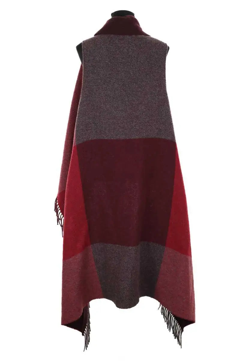 Cape Claudie Pierlot Bordeaux en Laine
