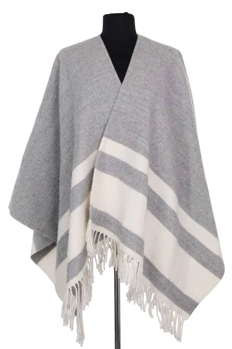 Cape Claudie Pierlot Gris en Laine, taille TU - Seconde Main