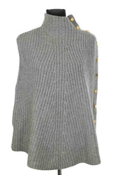 Cape Eric Bompard Gris en Cachemire, taille TU - Seconde Main