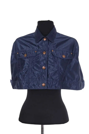 Cape Jean Paul Gaultier Bleu en Synthétique, taille XS - Seconde Main