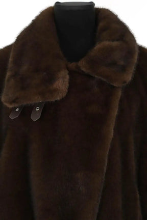Cape Pinko Marron en Fausse fourrure