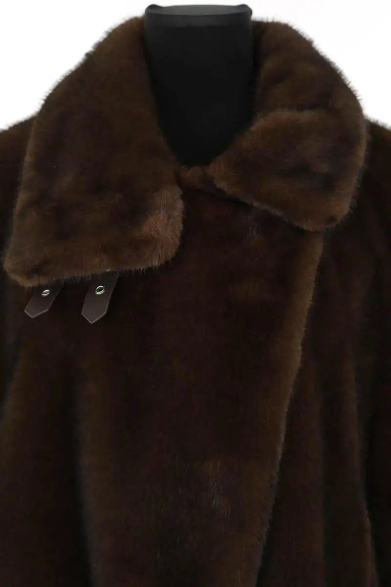 Cape Pinko Marron en Fausse fourrure