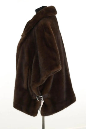 Cape Pinko Marron en Fausse fourrure
