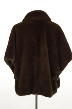 Cape Pinko Marron en Fausse fourrure