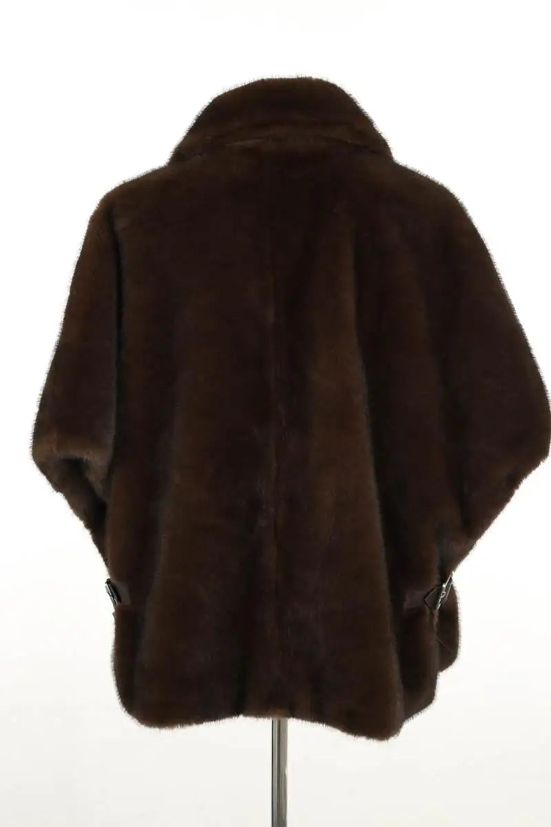Cape Pinko Marron en Fausse fourrure