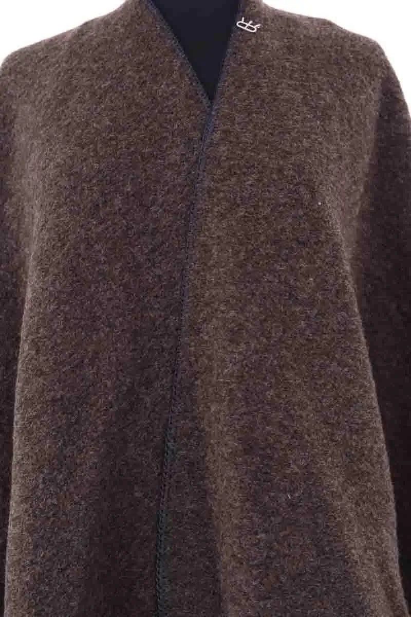 Cape Roseanna Marron en Laine
