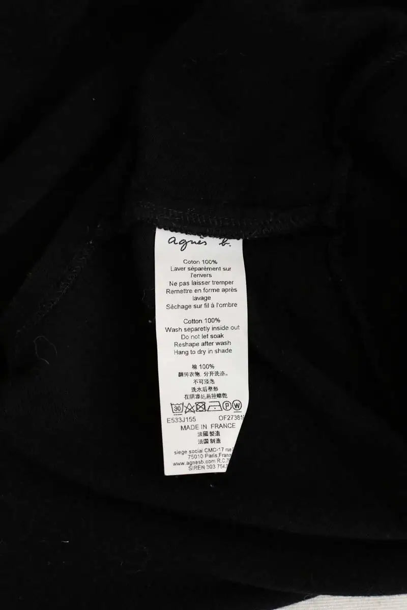 Cardigan Agnès B. Noir en Coton