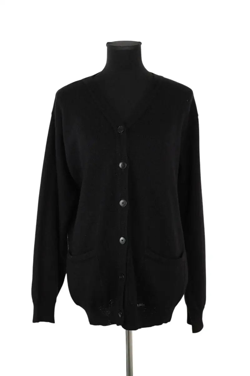 Cardigan Agnès B. Noir en Laine, taille M - Seconde Main