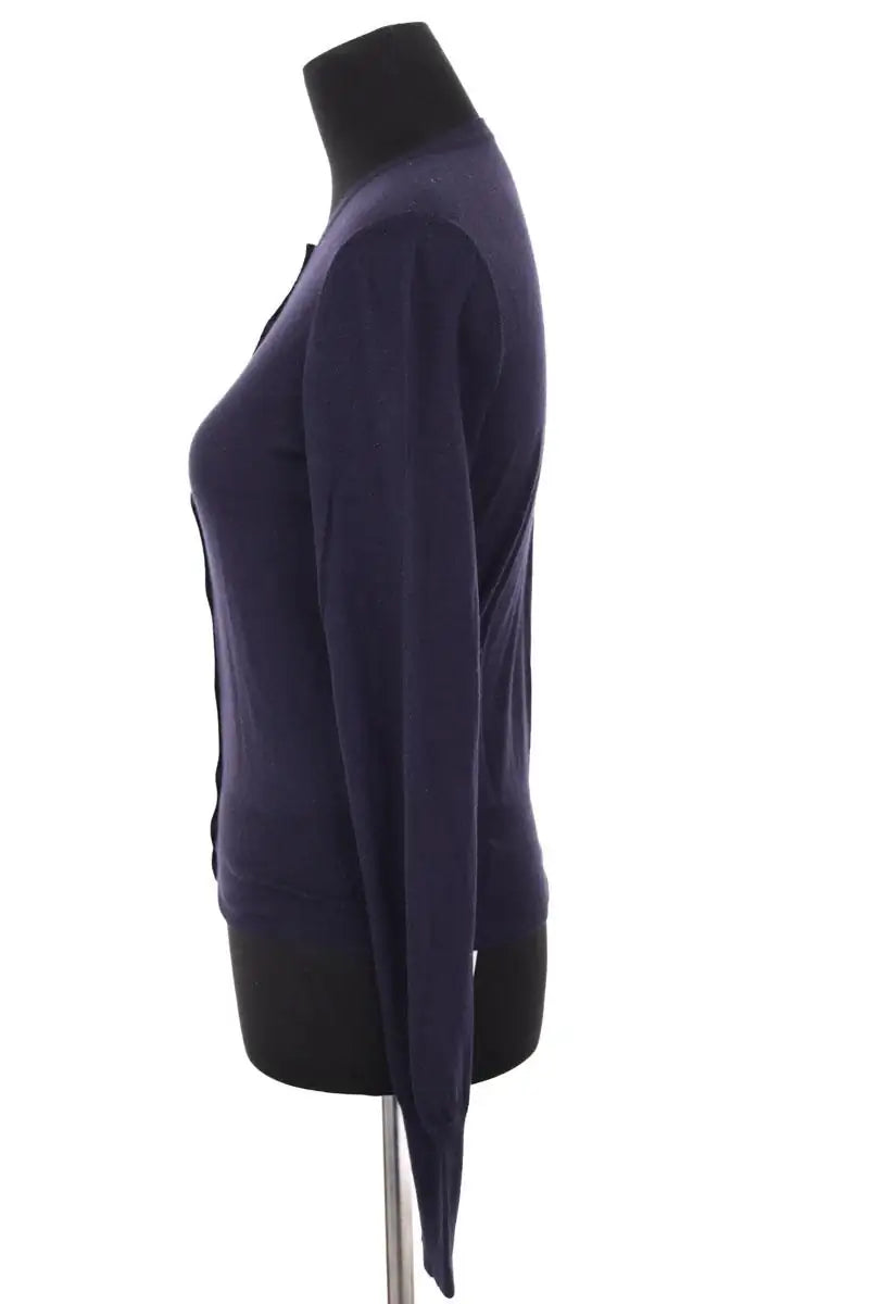 Cardigan Alaïa Marine en Laine