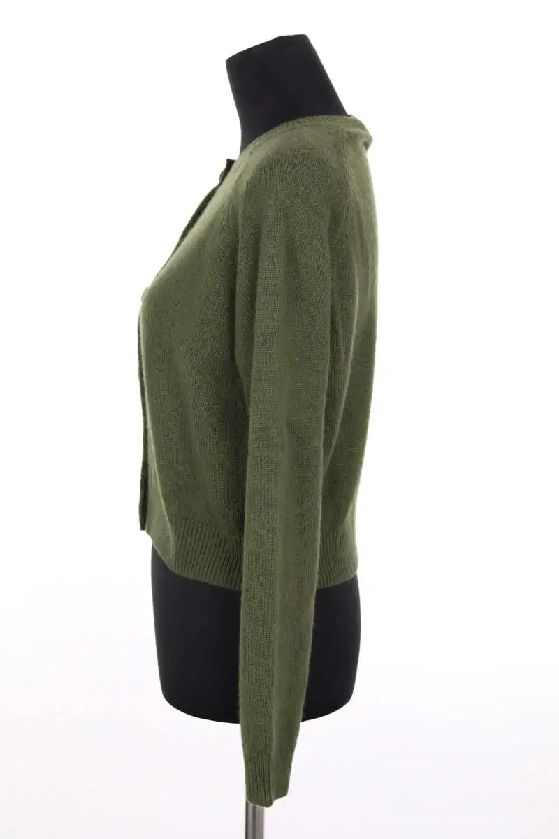 Cardigan Alexandra Golovanoff Vert en Cachemire