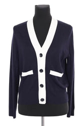 Cardigan Allude Bleu en Laine, taille S - Seconde Main