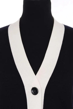 Cardigan Allude Bleu en Laine